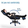 ELECWISH Racing Style High Back Computer Chair with Footrest Headrest and Lumbar Support - 3 of 4