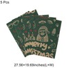 Unique Bargains Gift Wrap Paper Christmas Kraft 27.56"x19.69" 5 Pcs - 3 of 4