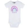 Onesies Brand Baby Girls' Short Sleeve Onesies® Bodysuits - Rainbow Floral - 12 Months - 8-Pack - 2 of 4