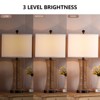 Maxax Rattan Table Lamp with USB Port£¬Set of 2 Boho Farmhouse Desk Lamp for Bedroom Nightstand - 4 of 4