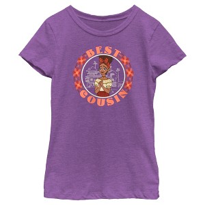 Girl's Encanto Dolores Best Cousin Circle T-Shirt - 1 of 4