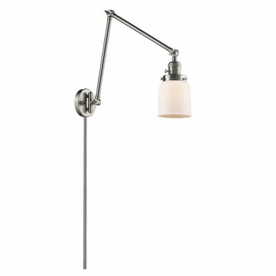 Bell - 1 Light Swing Arm Wall Sconce In Industrial Style-30 Inches Tall and 8 Inches Wide