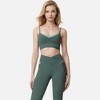 Anna-Kaci Active Women's Dual Strap Sports Bra with V-Neck Design - 2 of 4