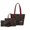 MKF Collection Aylet M Women's Vegan Leather Tote with Matching Mini Bag and Wristlet Purse by Mia K - 2 of 4