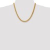 Black Bow Jewelry Men's, 10k Yellow Gold 7.3mm Hollow Miami Cuban (Curb) Chain Necklace - 2 of 4