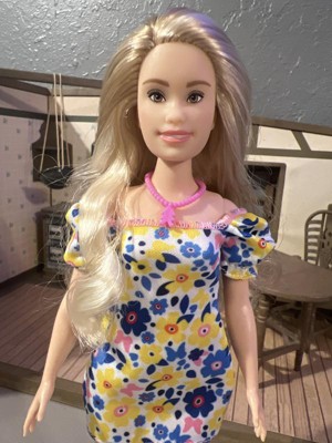 Barbie Fashionistas Doll #208 With Down Syndrome Wearing Floral Dress ...