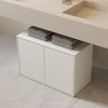 Luck Live 31.49in 2-door storage cabinet, modern standalone cabinet, suitable for living room, office, living room, ivory white - 2 of 4