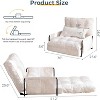 MAXYOYO Adjustable Floor Sofa Couch with Pillow, 5-Position Foldable Lazy Sofa Sleeper Bed with Armrest - 4 of 4
