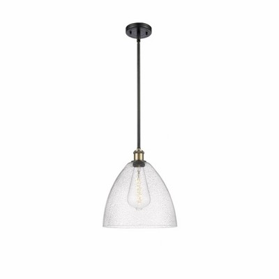 Bristol Glass - 1 Light Mini Pendant In Industrial Style-12.75 Inches Tall and 12 Inches Wide