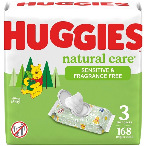 Huggies Natural Care Sensitive Unscented Baby Wipes - 168ct :