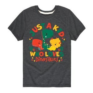 Boys' - Fisher Price - Just A Kid Who Loves Dinos Short Sleeve Graphic T-Shirt - 1 of 4