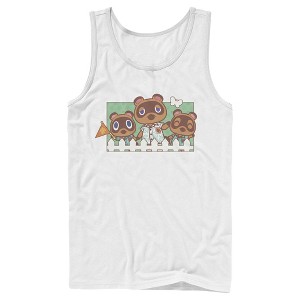 Men's Nintendo Animal Crossing Nook Family Portrait Tank Top - 1 of 4
