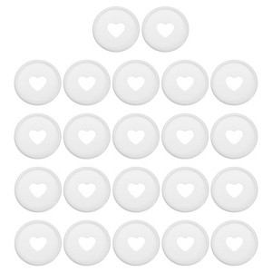 Unique Bargains Plastic DIY Notebook Planner Heart Book Binding Discs 22 Pcs - 1 of 4