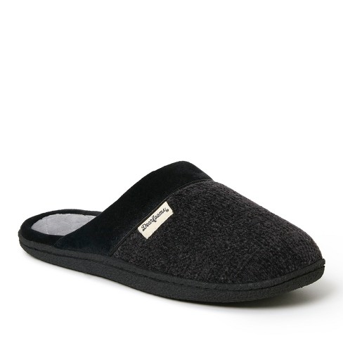 Dearfoam black slippers new arrivals