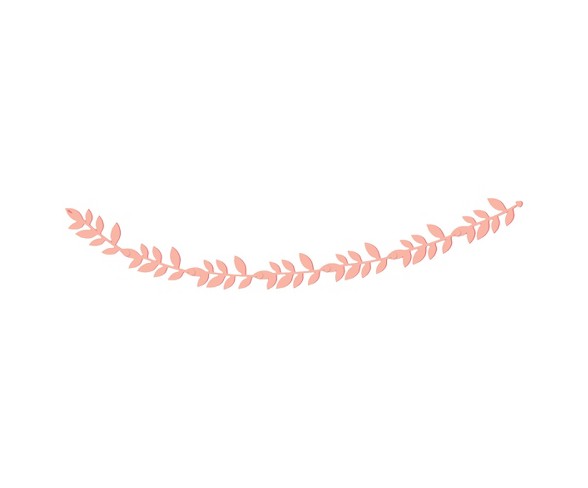 Felt Leaf Garland Pink