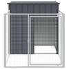vidaXL Dog House Anthracite Galvanized Steel 43.3 in x 79.1 in x 43.3 in - 3 of 4