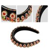 Unique Bargains Women's Bling Double-layered Rhinestone Flannel Wide Edge Headband 5.71"x1.30" 1Pc - 3 of 4