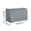 Unique Bargains Dustproof Barbecue Grill Dust Cover 37.01"x27.17"x24.02" Gray 1 Pc - 2 of 4