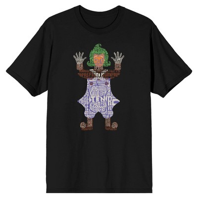 Willy Wonka & The Chocolate Factory Oompa Loompa Men's Black Tshirt