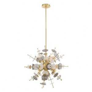 Livex Lighting Circulo 6 - Light Chandelier in  Satin Brass - 1 of 1