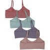 XOXO Girls' 4-Pack Assorted Seamless Non-Padded Bralette Sets - 2 of 4