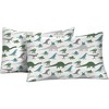 Tadpoles 4-Piece Skateboarding Dino Sheet Set | 1 Full Flat Sheet, 1 Full Fitted Sheet & 2 Queen Pillowcases - 3 of 4