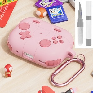 HTUTWOO Airpods Pro 3rd Soft Silicone Protective Case Game Player Design  with Keychain for Kid Men and Women - 1 of 4