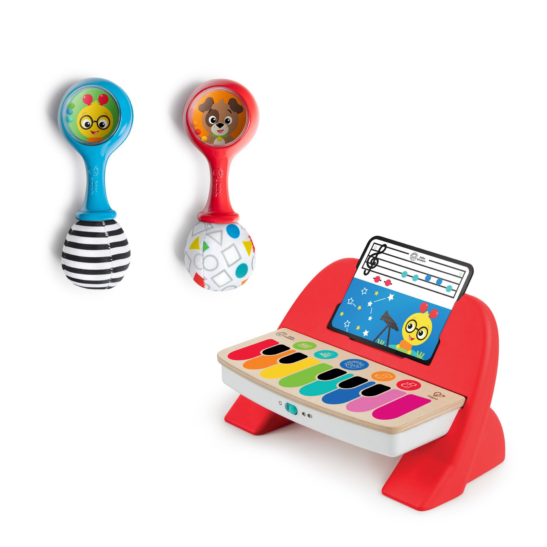 Baby Einstein First Tunes Piano & Shakers Baby Musical Toy Gift Set, Ages 6-36m - 3pc