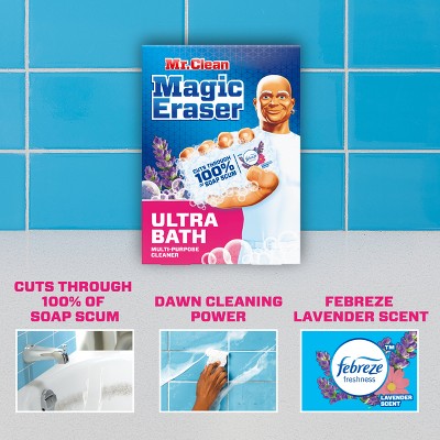 Mr. Clean Lemon Magic Eraser 2-in-1 Built-In Cleaner Bath - 5ct