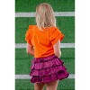 Women's Rhinestone Ruffled Rib Knit Top - BiBi - 4 of 4