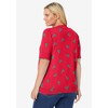 Woman Within Plus Size Perfect Elbow-Length Sleeve Cardigan - 3 of 4