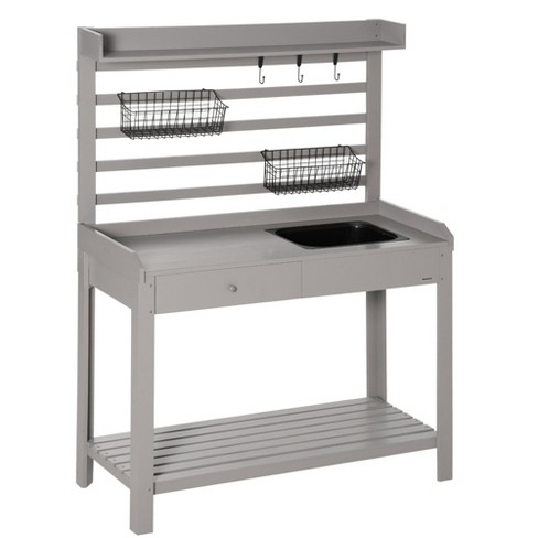 Potting table clearance metal