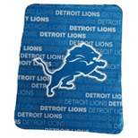 NFL Detroit Lions Classic Fleece Throw Blanket