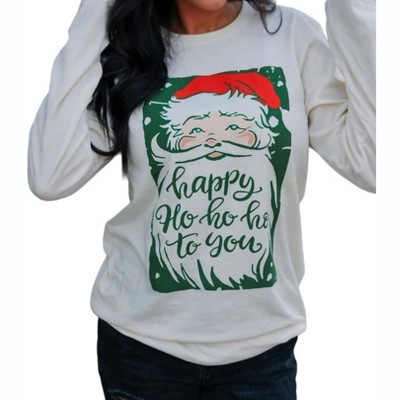 Women's Happy Ho Ho Ho Long Sleeve Top - Small Town Society