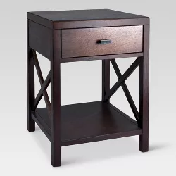 Owings Side Table with Drawer Espresso - Threshold™