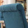 Dolonm Set of 2 18" W x 26" D Upholstered Tufted Parsons Dining Chair with Solid Wood Legs & High Back for Kitchen/Living Room - 4 of 4