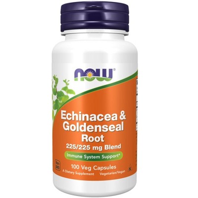 Echinacea & Goldenseal Root 225mg/225mg by Now Foods  -  100 Capsule