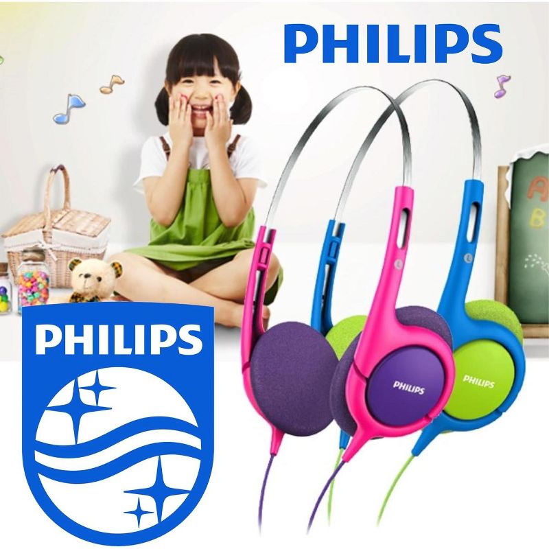 Philips Wired Over Ear Kids Headphones, 3 of 8