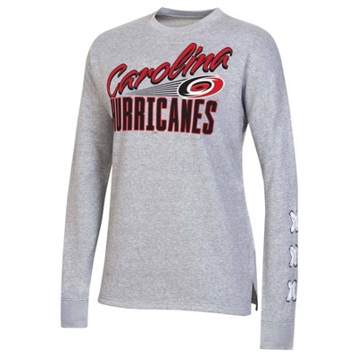  NHL Carolina Hurricanes Women's Netminder Open Neck Fleece Sweatshirt - L 