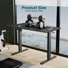 SEVOBAL Standing Desk Adjustable Height Sit Stand Up Down Computer Table Rising Modern Lift Gaming Desktop Work Home Office, Black, 62.9"*23.6"*46.4" - 3 of 4