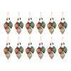 Melrose Glass Reflector Ornament Drop (Set of 12) - 3 of 3
