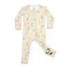 Bellabu Bear Baby Dino ABC Bamboo Convertible Footie - 2 of 4