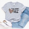 Simply Sage Market Women's My Heart Is On The Field Leopard Short Sleeve Graphic Tee - 3 of 3