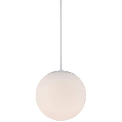 dweLED Niveous 13 3/4" Wide White Globe LED Pendant Light