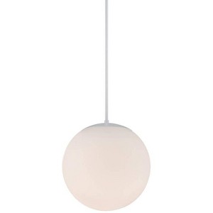 dweLED Niveous 13 3/4" Wide White Globe LED Pendant Light - 1 of 3