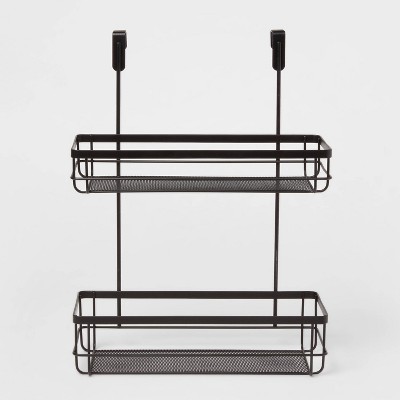 Over the Cabinet Tiered Storage Matte Black - Brightroom&#8482;