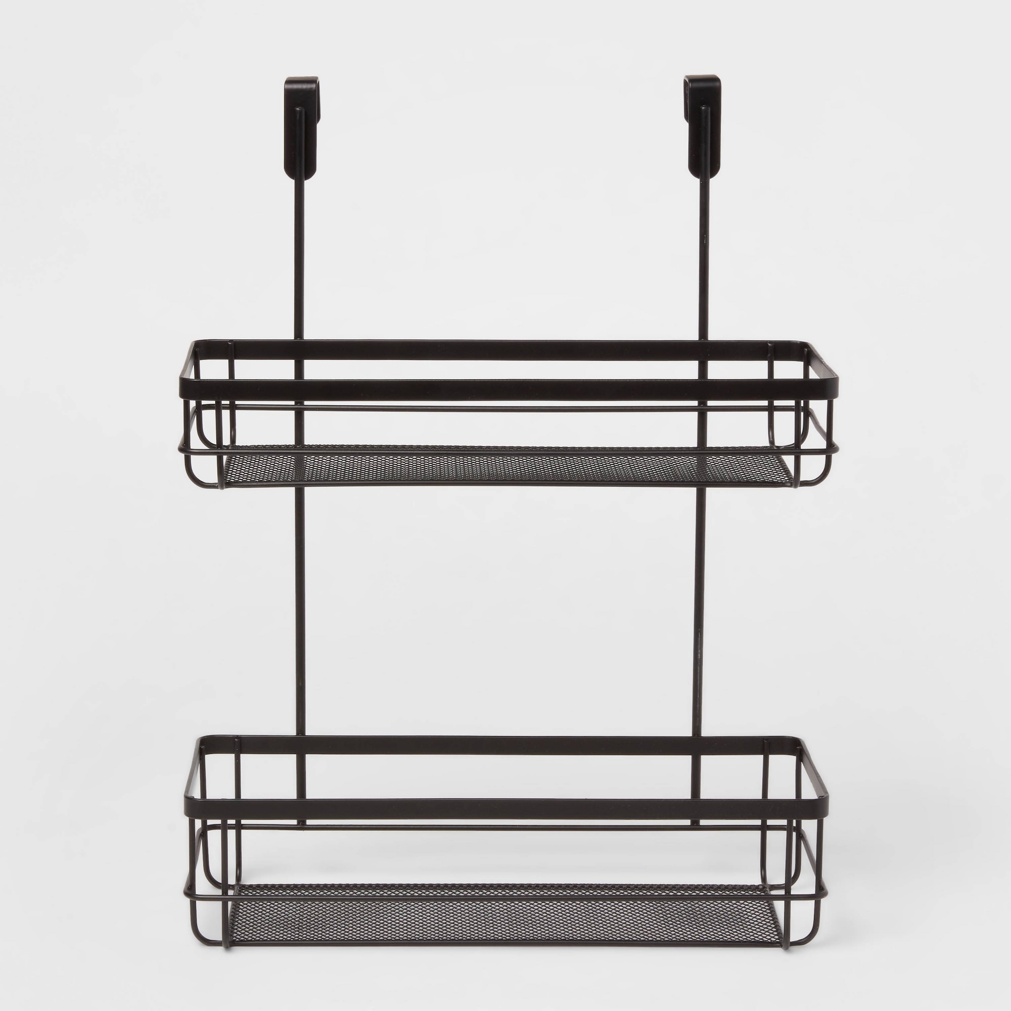 Over the Cabinet Tiered Storage Matte Black