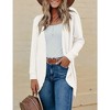 Womens Open Front Cardigans Lightweight Cardigans Casual Long Sleeve Sweater Knit Cardigans - 3 of 4