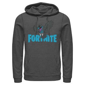 Men's Fortnite Raven Logo Pull Over Hoodie - 1 of 4