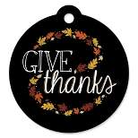 Big Dot of Happiness Give Thanks - Thanksgiving Party Favor Gift Tags (Set of 20)